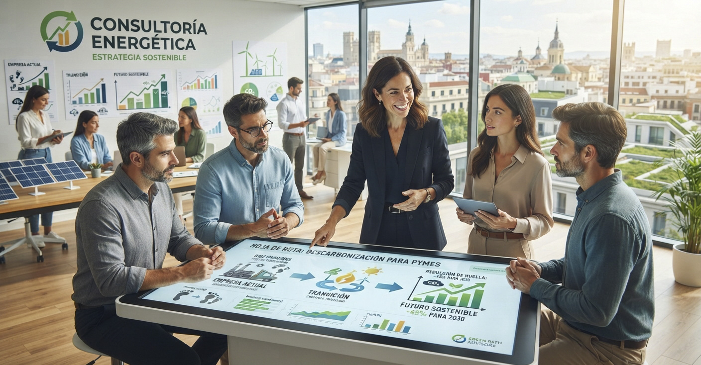 descarbonització pimes Espanya 2026 consultoria energètica Optienergy